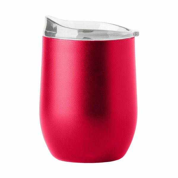 Logo Chair 16 oz Plain Red Powder Coat Curved Beverage Tumbler 001-S16PB-RED